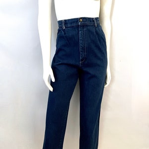 Vintage 80&#39;s High Waisted, Pleated Jeans by PhD Denim (Size 6)