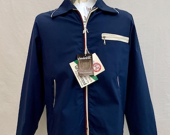 Chaqueta Harrington azul marino Vanderbilt de los años 60 (tallas M y L)