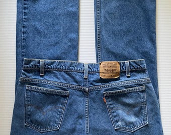 90's Levi's 517 Jeans USA, Bootcut, Orange Tab (W38)