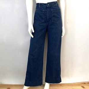 Vintage 70&#39;s Wide Leg Bell Bottom Jeans (Size 4/6)