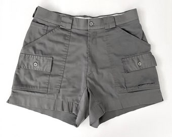 Vintage 80's Sportif USA, Gray, Short, Cargo Shorts (W32)