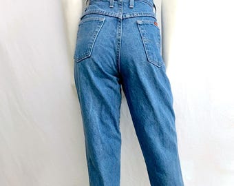 90's Bonjour Jeans, High Waisted, Relaxed Fit, Denim (Size 8)