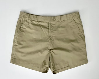 Vintage Men's 80's Tan Short Shorts (W36)