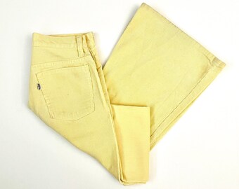 yellow levi jeans