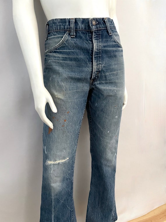 Vintage 70's Big E Levi's 646 Jeans Bell Bottoms … - image 3