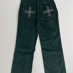 Vintage 70's Deadstock, Maverick, Green, Corduroy, Pants Size 2 image 8