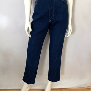 Vintage 80's Lee Riders, Jeans, High Waisted, Dark Wash, Denim M image 3