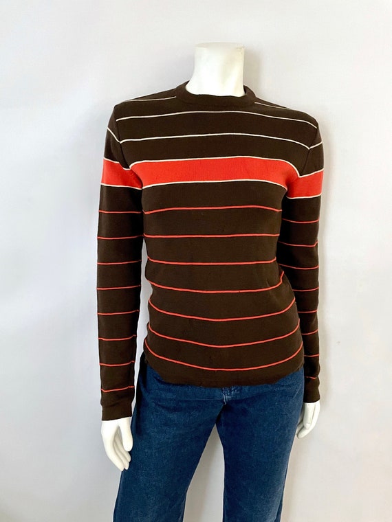 Vintage 80's Ski Sweater Wool Brown 