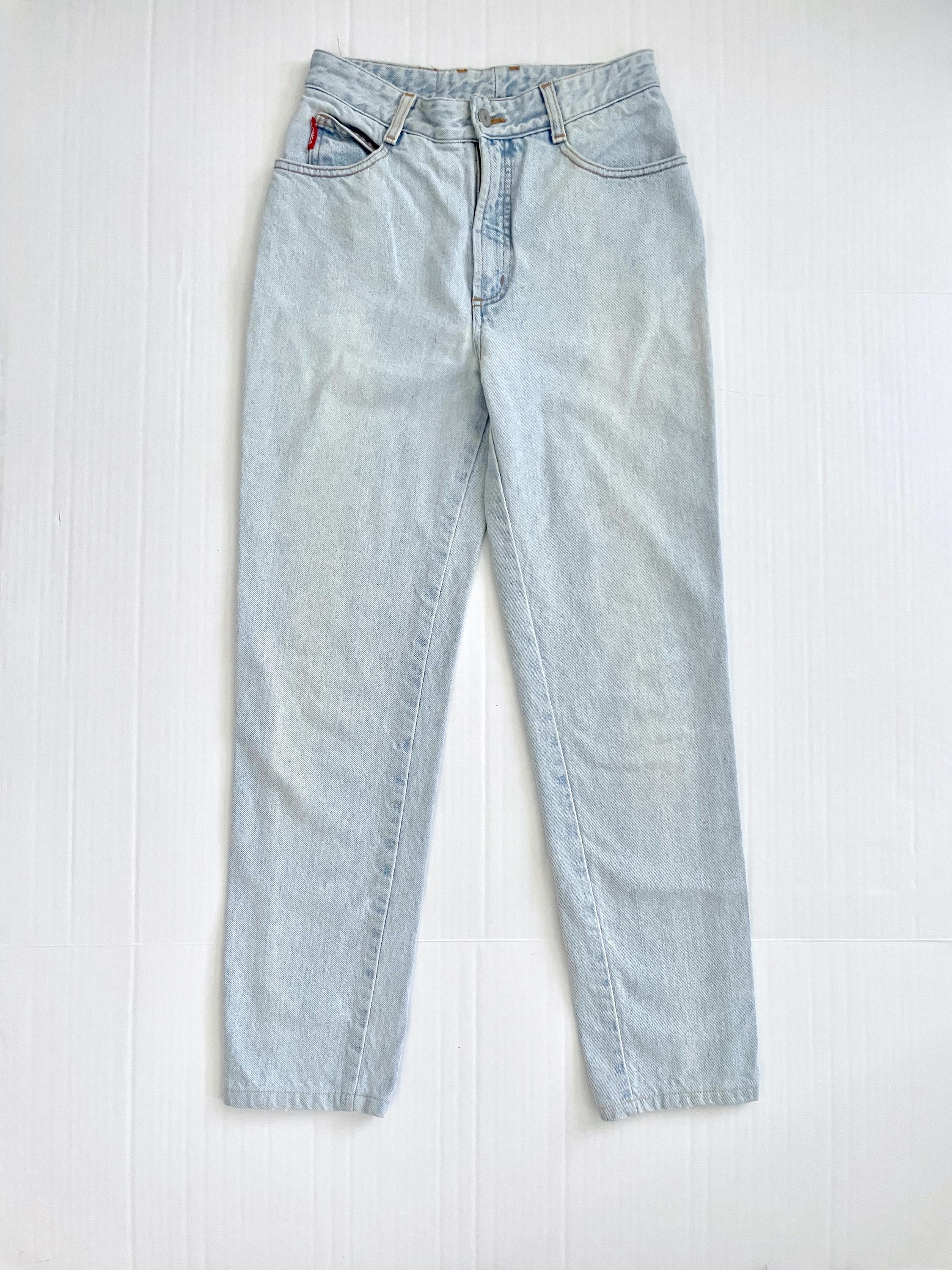 90's Bongo Jeans, Light Wash, High Waisted, Denim (size 4