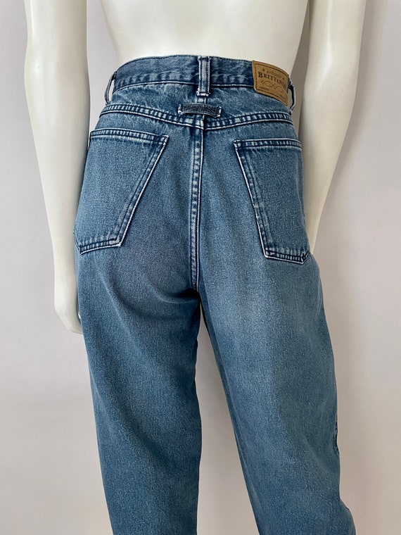 Vintage 80's Brittania Jeans, High Waisted, Taper… - image 8