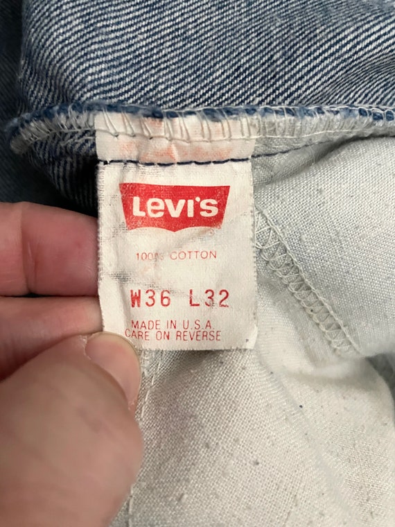 80's Levi's 646 Jeans, Bell Bottom, Orange Tab, D… - image 6
