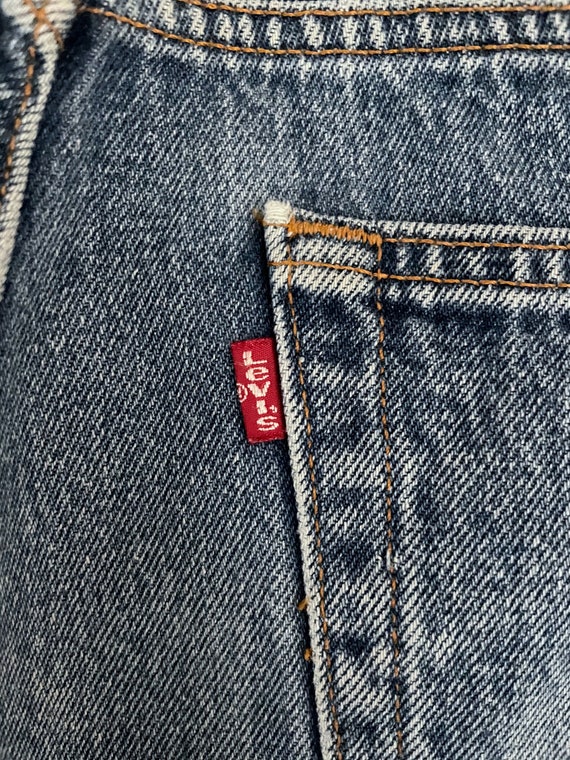 Vintage 90's Levi's 501 Jeans, Button Fly, Red Ta… - image 7