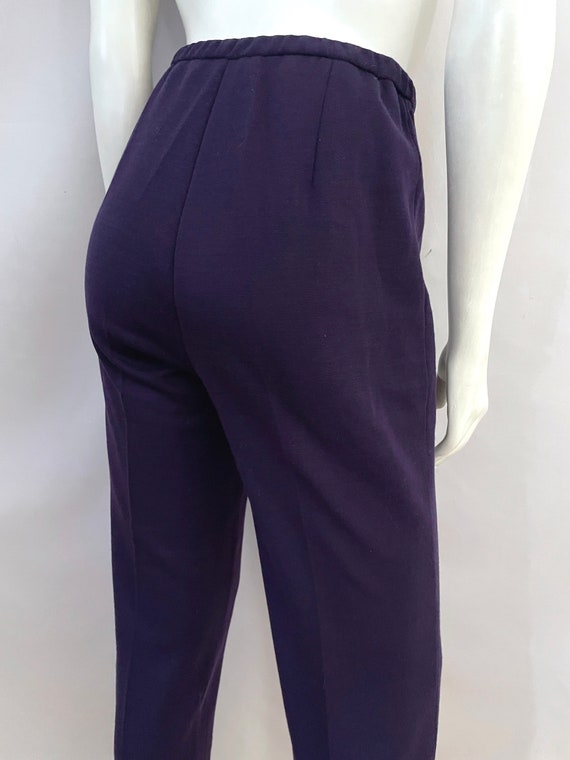 Vintage 70's Purple, High Waisted, Bell Bottom Pa… - image 9