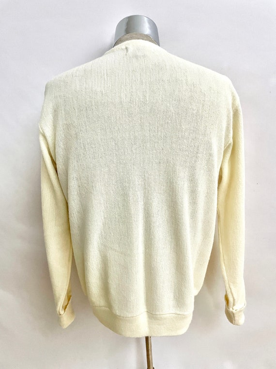 Vintage 80's Steeplechase Cream Cardigan Sweater … - image 8