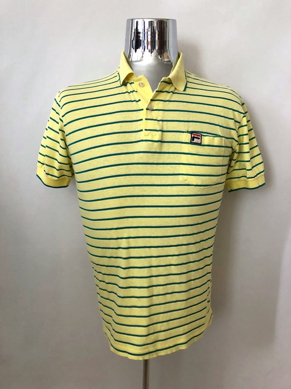fila polo mens yellow