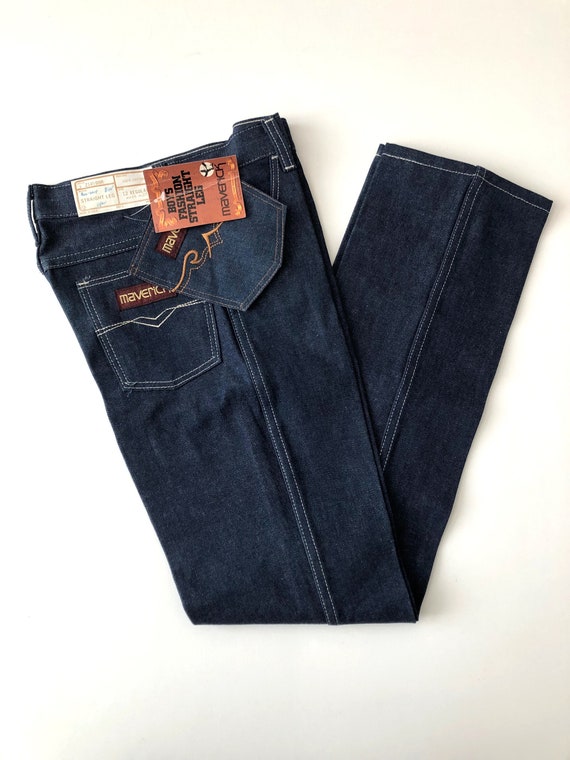 70's Deadstock Maverick Straight Leg Denim (12 Sl… - image 1