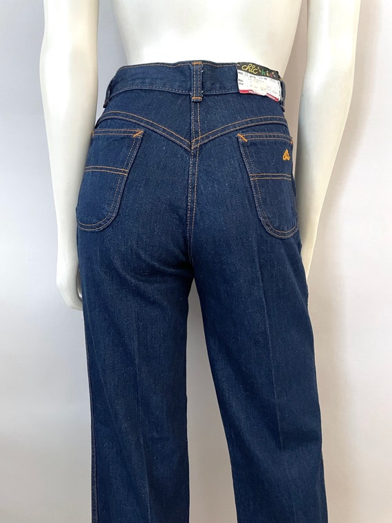 Vintage 80's Deadstock Chic Jeans High Waisted De… - image 9