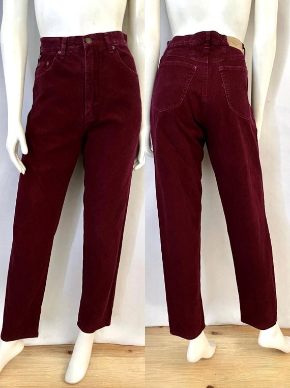 Vintage 80's Cherokee Purple Corduroy Pants (Size 