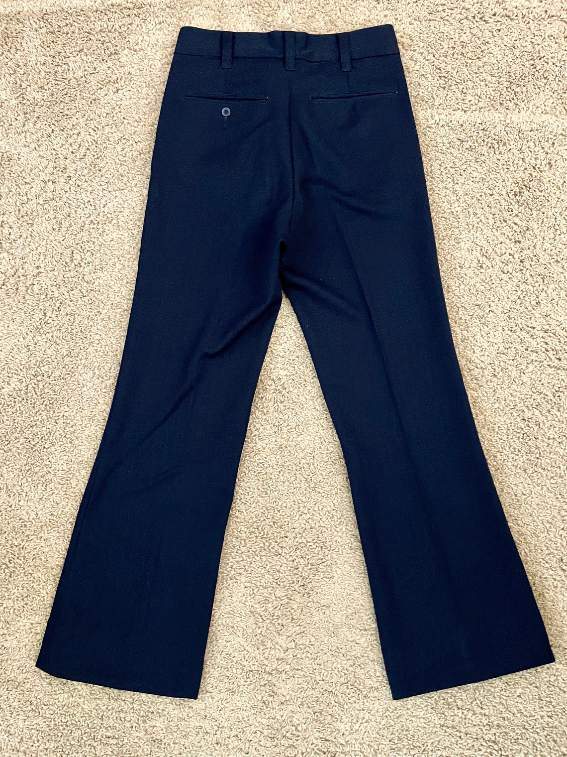 navy blue polyester pants
