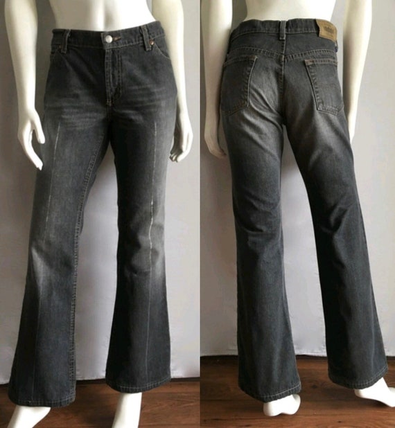 Vintage 90's Todd Oldham, Black Jeans, Bootcut De… - image 1