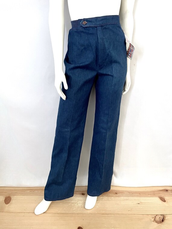 Vintage 70's Deadstock, Wide, Straight Leg Jeans … - image 2