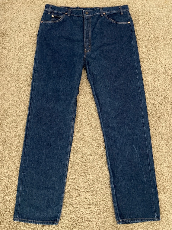 Vintage 70's Levi's 505 Jeans, Straight Leg, Oran… - image 3