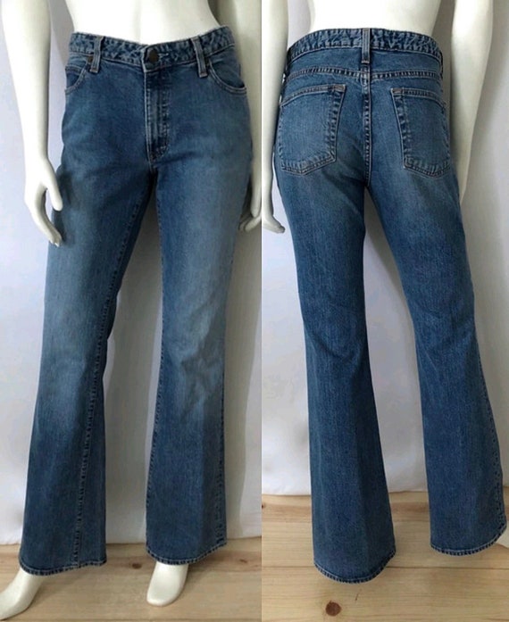 Vintage 90's Gap Jeans, Flare Leg, Denim, Long M 