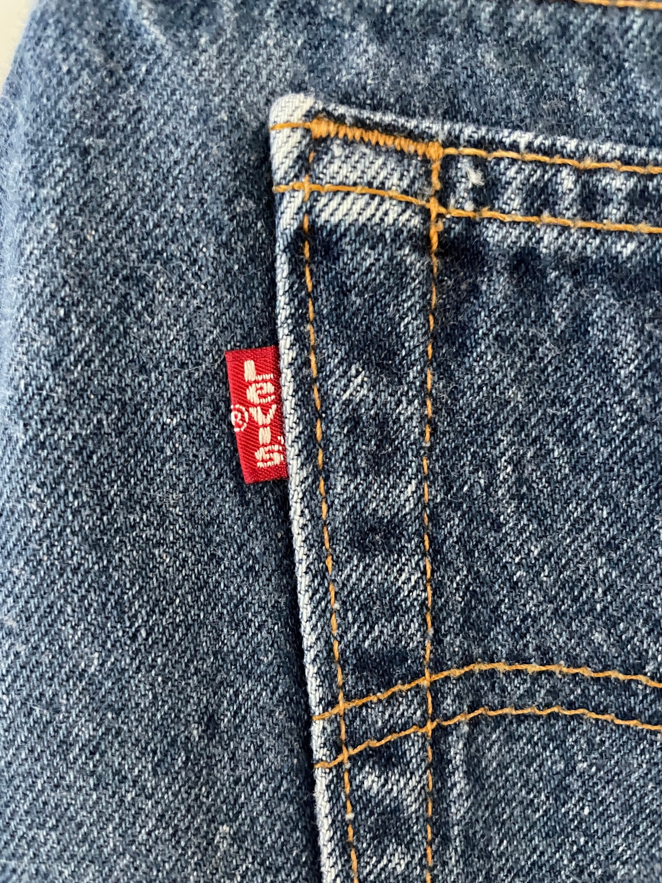 Levi's 501 XX Red Tab Vintage Années 80 – 35x28, Bleu, Made In USA, état Impeccable