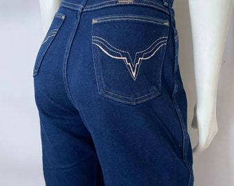 Jeans Wrangler anni '80, vita alta, gamba dritta (taglia 8/10)