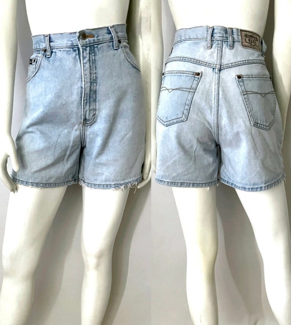 Vintage 90's Route 66, High Waisted, Denim Shorts… - image 1