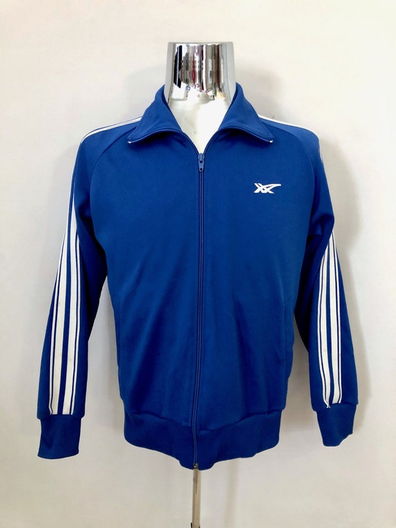Vintage 80's Asics, Blue, Zip Up, Track Jacket (S) - image 1