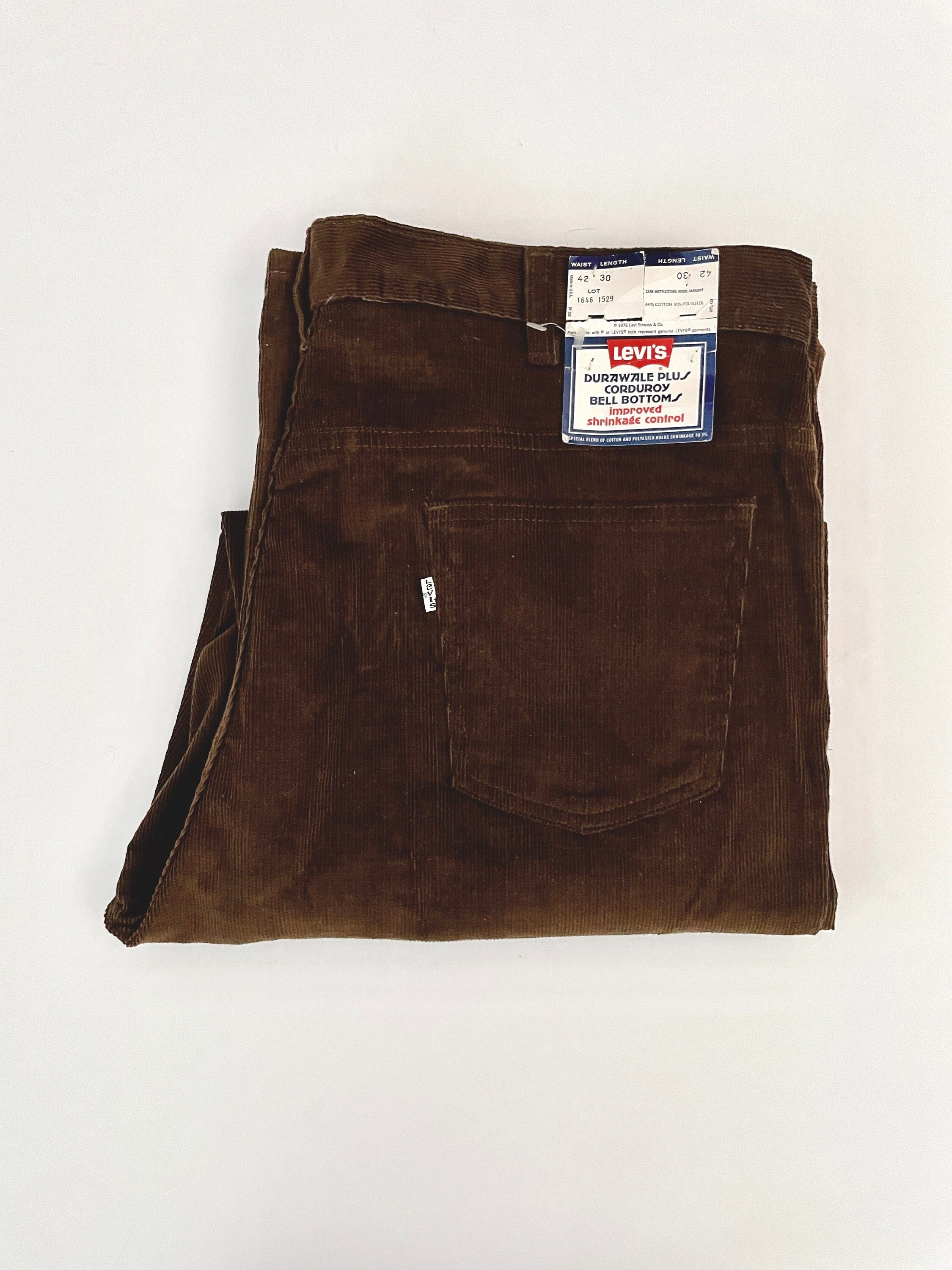 70's Deadstock Levi's Corduroy Bell Bottom Pants (W40) - Etsy