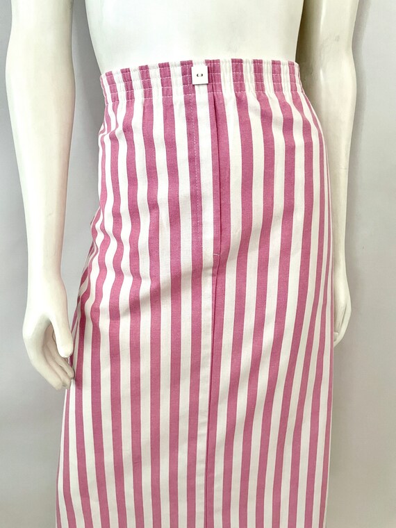 Vintage 80's Jantzen, Pink, White, Striped, Skirt… - image 4