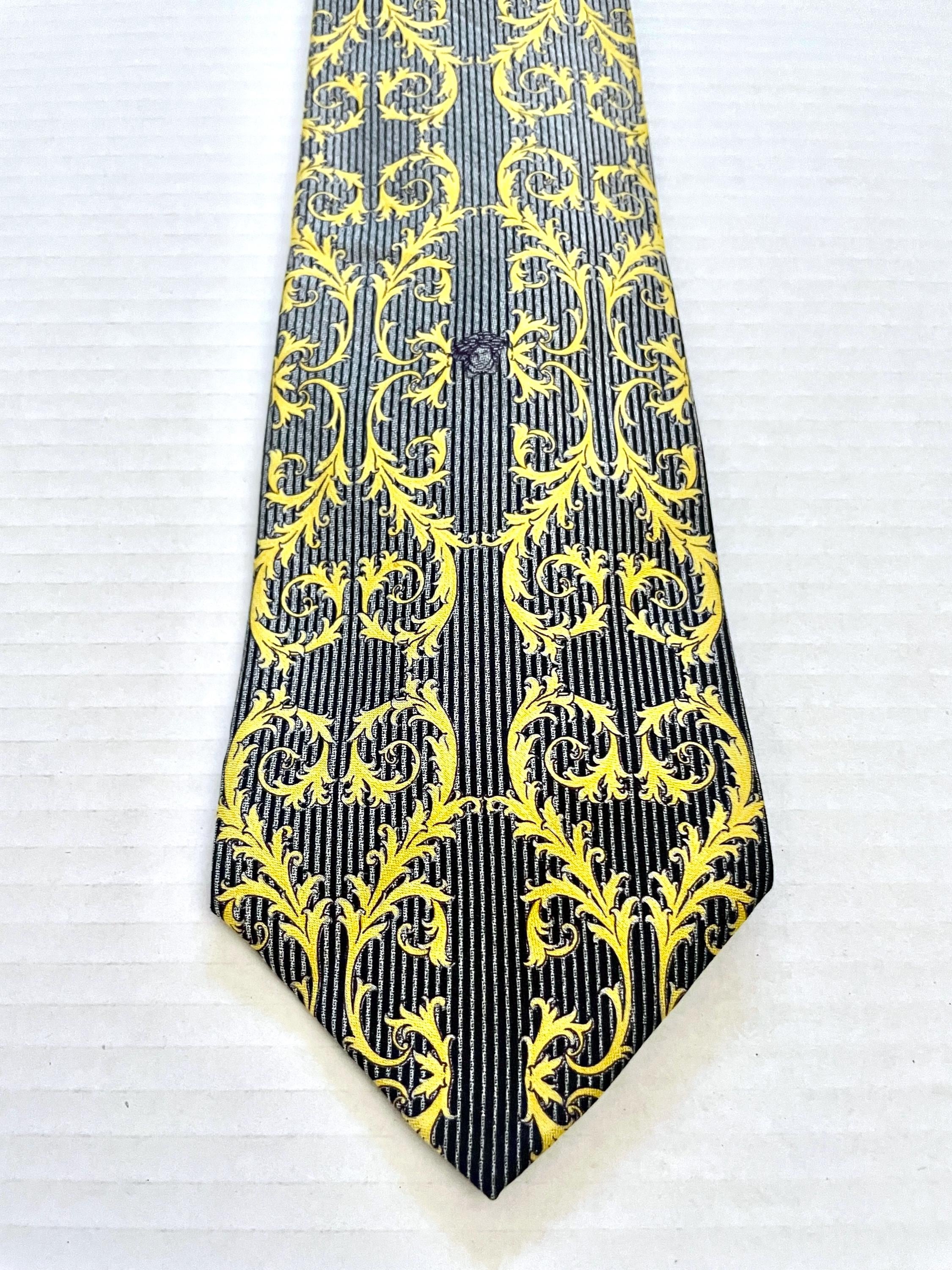 90's Gianni Versace, Silk, Italian Tie - Etsy
