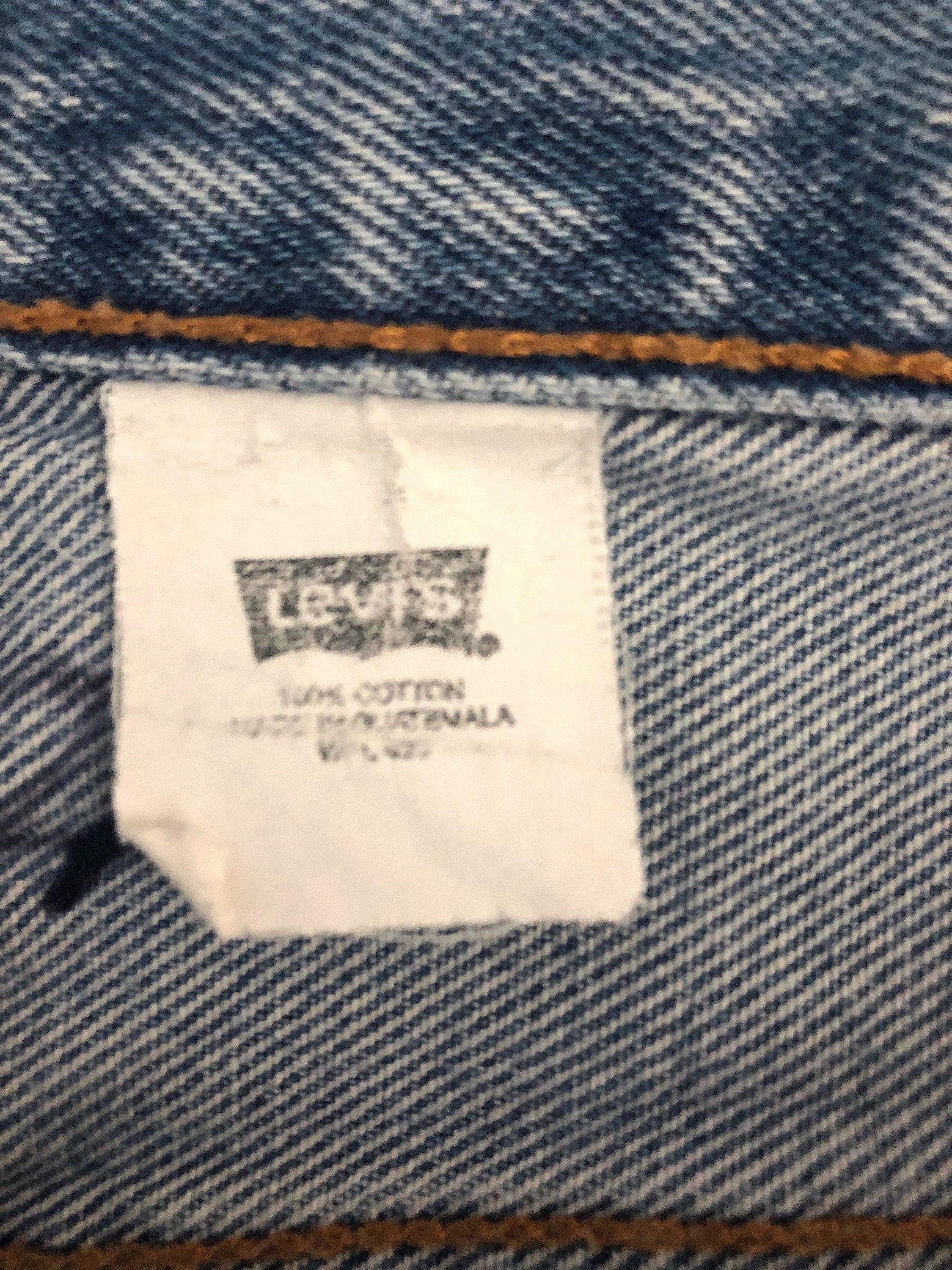 Vintage 90's Levi's 501 Jeans Distressed Red Tab - Etsy