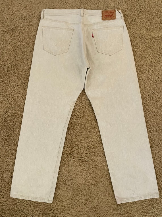 Vintage 00's Levi's 501, Jeans, Gray, Red Tab, De… - image 9