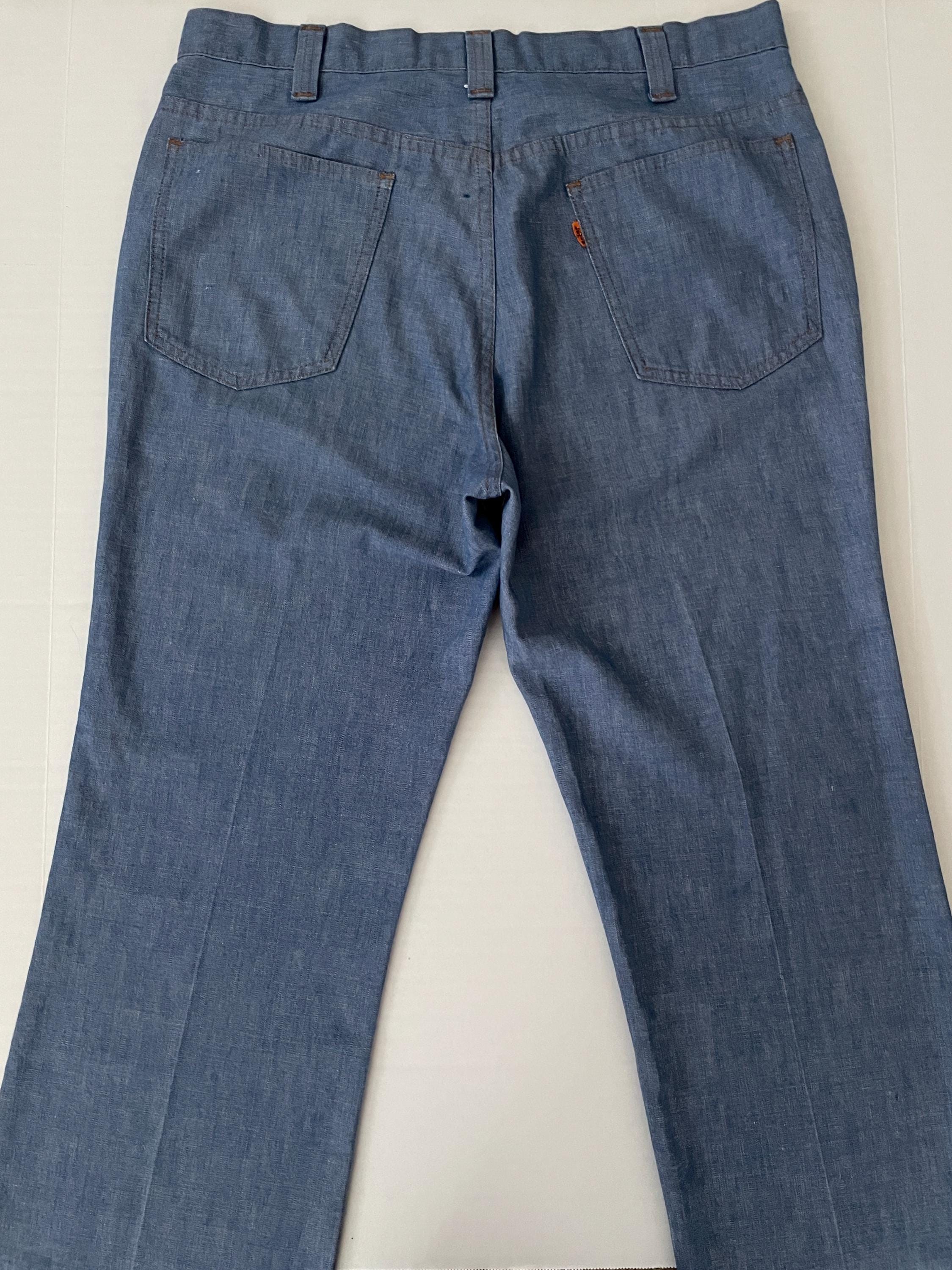 Vintage 70er Big E Levi's Jeans, Orange Lasche, Denim (W36) - Etsy