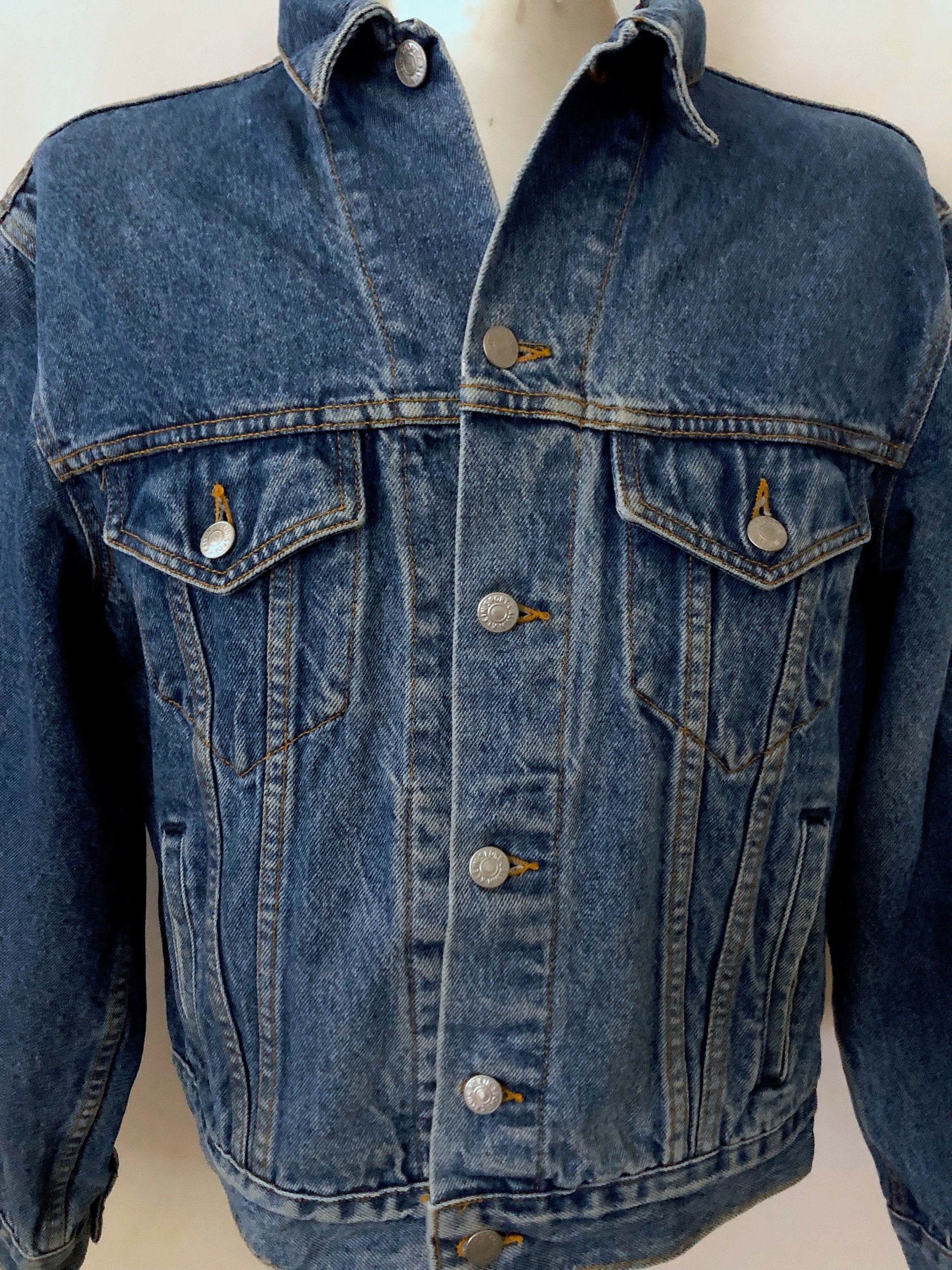 Vintage CALVIN KLEIN 80's CK Denim Jacket MADE IN USA, Sz S