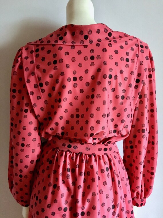 pink polka dot dress womens
