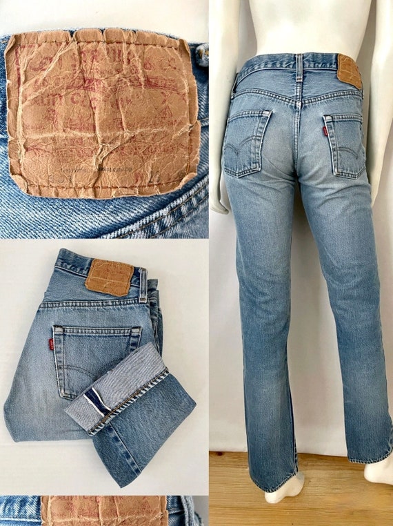 Vintage 80's Levi's 501 Selvedge Jeans, Red Tab, D