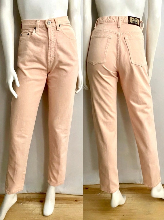 Vintage 90's Chamonix Jeans, High Waisted, Peach, 