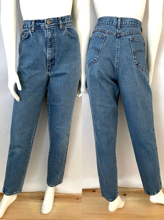 Vintage 80's Chic Jeans, High Waisted, Tapered Leg