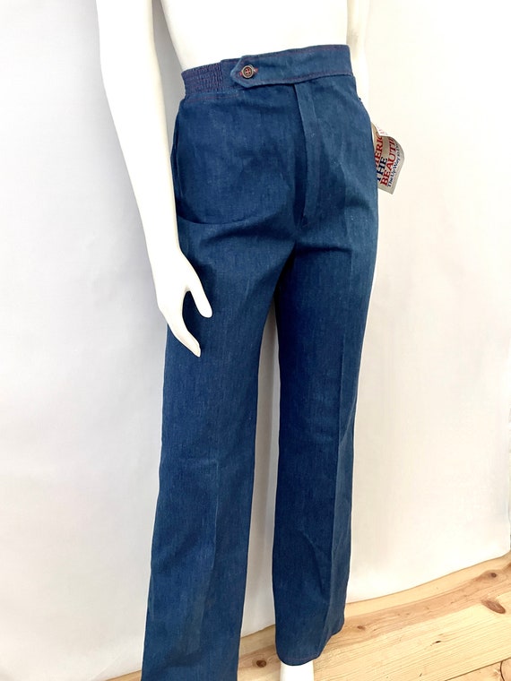 Vintage 70's Deadstock, Wide, Straight Leg Jeans … - image 3