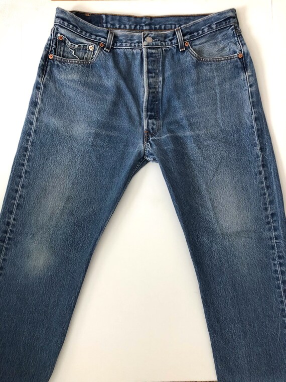 90's Levi's 501XX, Blue Jeans, Red Tab, Short, Denim (W34) - Etsy