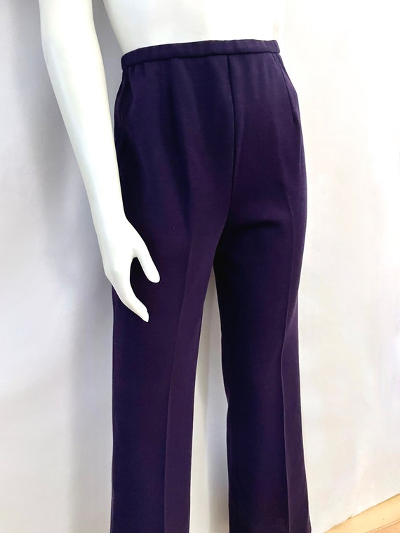 Vintage 70's Purple, High Waisted, Bell Bottom Pa… - image 2