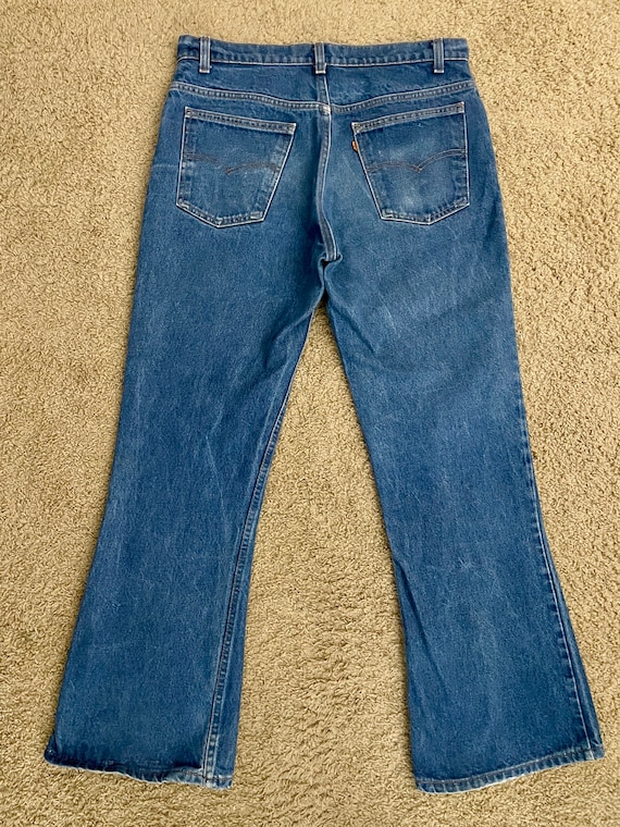 80's Levi's 646 Jeans, Bell Bottom, Orange Tab, D… - image 10