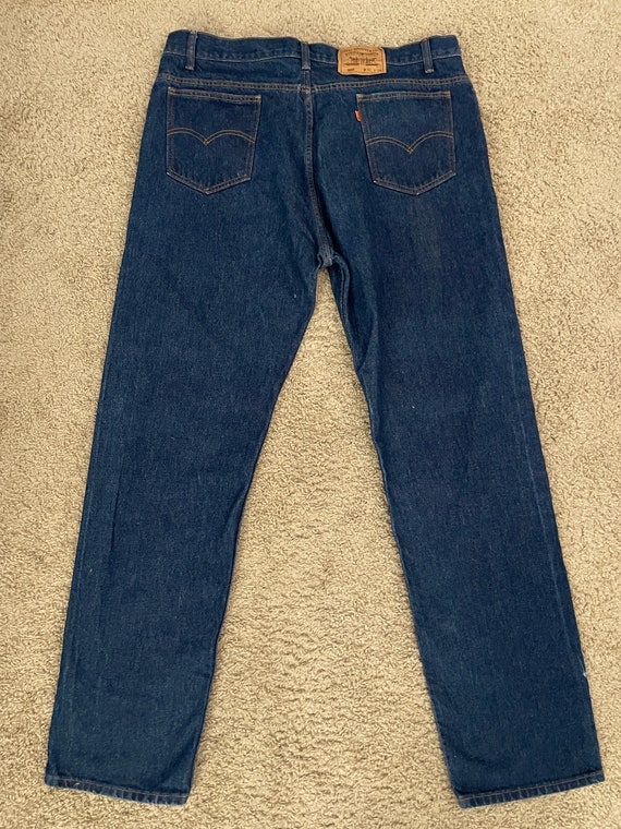 Vintage 70's Levi's 505 Jeans, Straight Leg, Oran… - image 9