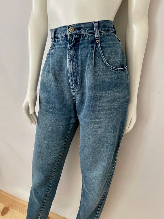 Vintage 80's Brittania Jeans, High Waisted, Taper… - image 7