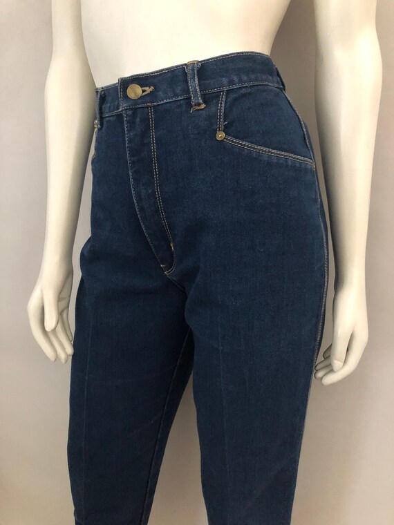 Vintage 80's Gitano Jeans, High Waisted, Dark Was… - image 6