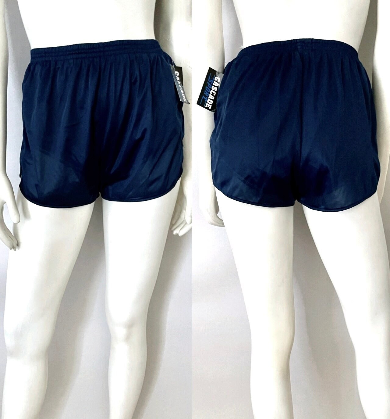 Navy blue running shorts sale